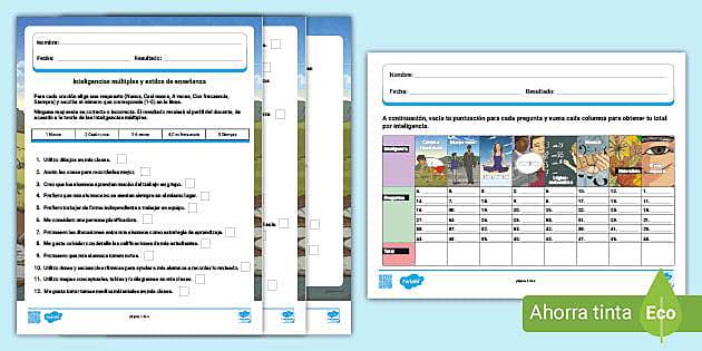 Haz El Perfil O Test De Inteligencias Múltiples De Tus Alumnos De