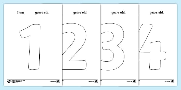 numbers coloring page