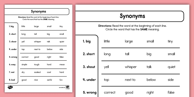 first grade circle the synonym vocabulary building activity us e 1699366134 ver 1