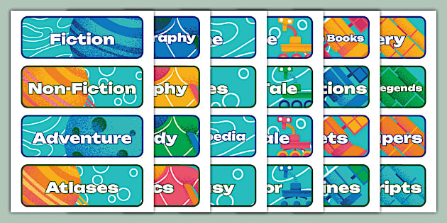 Book Labels - Space Adventure