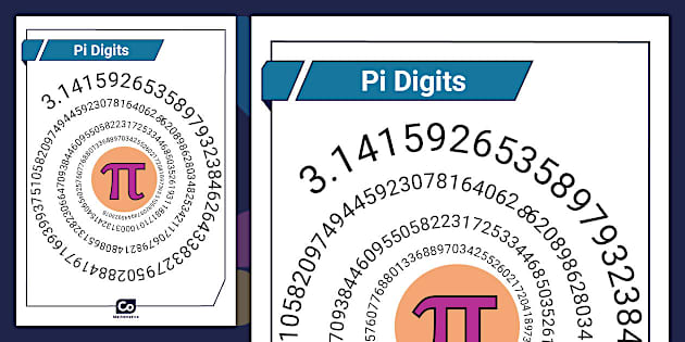Pi Digits Display Poster (Teacher-Made) - Twinkl