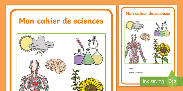 Couverture De Cahier Cahier De Sciences teacher Made 