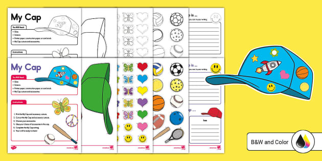 My Cap Craft and Write -ap Word Family Activity - Twinkl