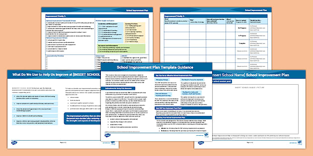 School Improvement Plan Template