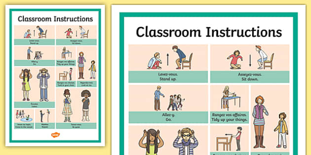 Classroom Instructions in French - Word Grid - Teacher-made
