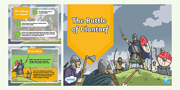 Ireland, Battle of Clontarf between the Vikings and the Irish of