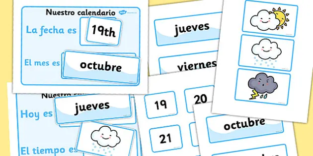 Our Daily Calendar Spanish Version (teacher made) - Twinkl