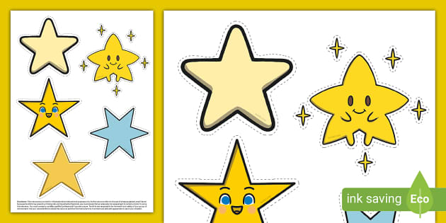 Star Clip Art Cut-Outs (Teacher-Made) - Twinkl