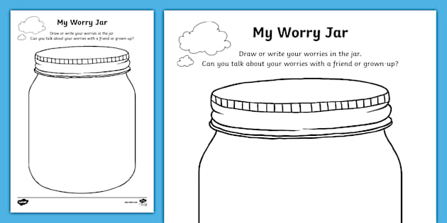 My Worry Jar Activity Sheet | Twinkl | EYFS | Emotions