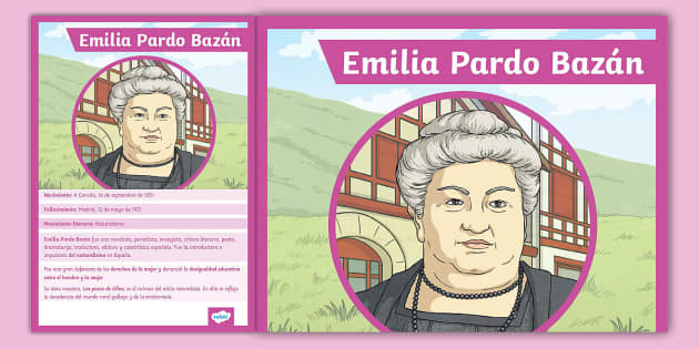 Póster informativo: Emilia Pardo Bazán (teacher made)