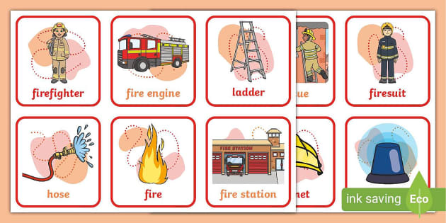 firefighter-word-cards-elc-teacher-made-twinkl