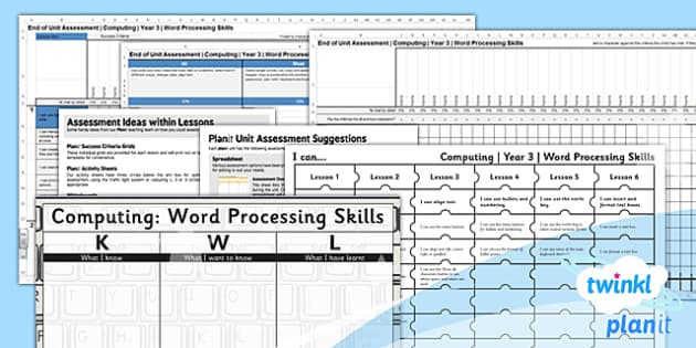 quick word processing skills on resume