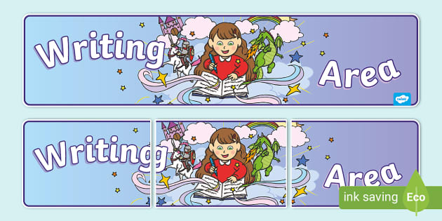 Writing Area Display Banner, Writing Area (teacher made)