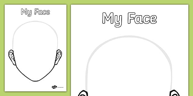 Face Outline Template K 5 Art Teaching Resources Twinkl