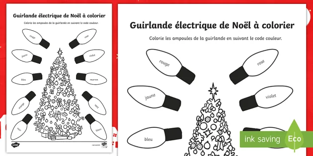 Coloriage magique de Noël (Teacher-Made) - Twinkl