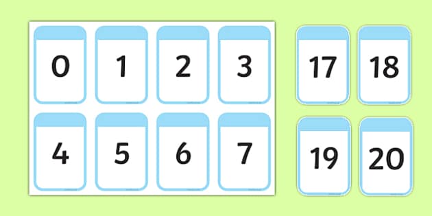 Numeral, Number Word and Quantity Matching Cards - Twinkl