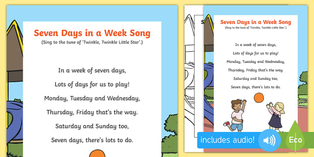 starfall days of the week song