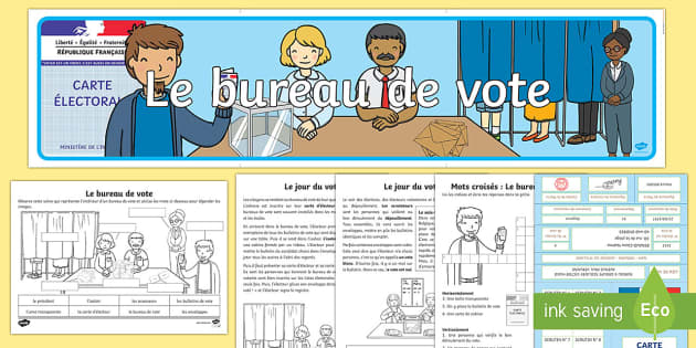 open haard Roest Europa Pack de ressources : Le bureau de vote (Teacher-Made)