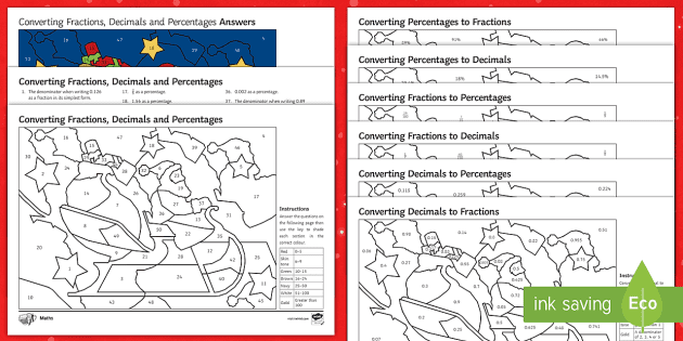 FREE! - Maths Christmas: Converting Between Fractions ...