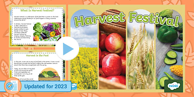 KS2 Harvest PowerPoint - History of The Harvest Festival