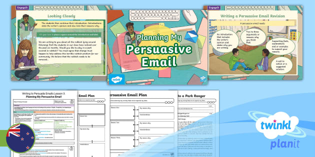 writing a persuasive email assignment quizlet