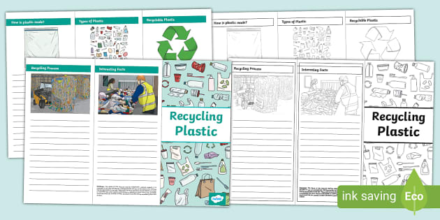 Recycling Plastic Leaflet Template (teacher made) - Twinkl