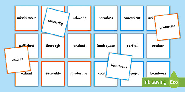 Synonyms and Antonyms - Poster Bookmark Worksheet - Grammar with Long A  Phonics