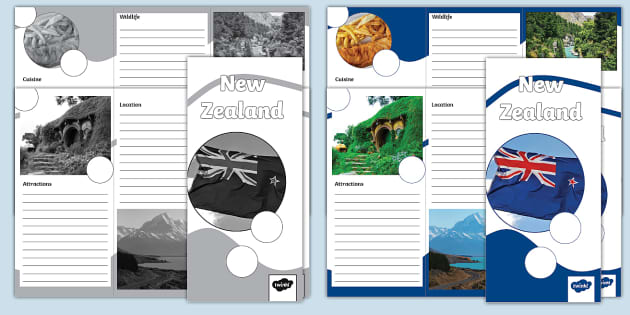 New Zealand Travel Leaflet Template (Teacher Made) Twinkl New Zealand Travel Leaflet Template (Teacher Made) Twinkl