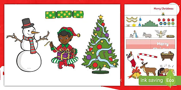 Print these FREE Christmas Drawing Idea Cards for Holiday Fun for the Kids!-saigonsouth.com.vn