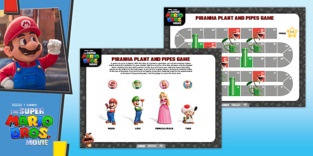 FREE! - Super Mario Board Game, Piranha Plant Escape