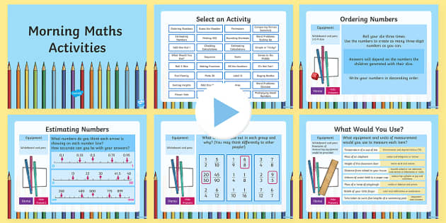 Morning Maths Activities KS2 PowerPoint - Twinkl