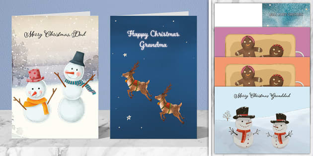Printable Christmas Cards For Family Members Twinkl Party
