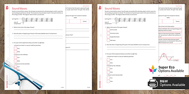 KS3 Sound Waves Differentiated Homework Worksheets | Beyond
