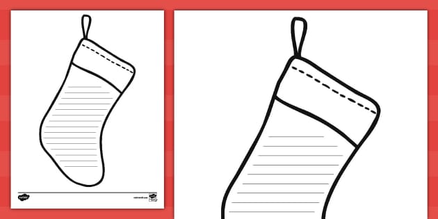 Printable Christmas Stocking Template