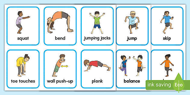 Free Printable Gross Motor Activity Cards
