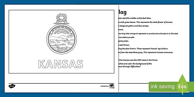 Kansas State Coloring Pages