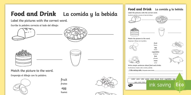 Food and drinks - Interactive worksheet  Cooking basics, Worksheets, Halal  recipes