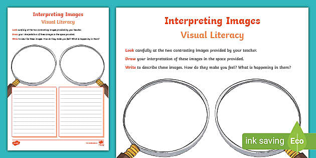 Interpreting Images Visual Literacy Response Graphic Organiser