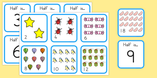 Halving Matching Activity (teacher made) - Twinkl