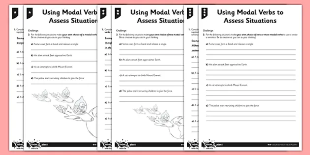 modal auxiliary verbs worksheets modals exercises