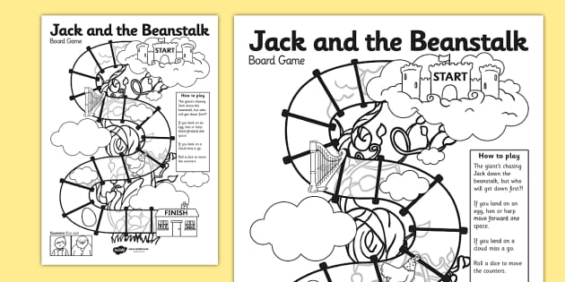 Jack and the Beanstalk Boardgame - jack and the beanstalk