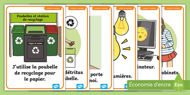 Ecologie et recyclage - posters (Hecho por educadores)