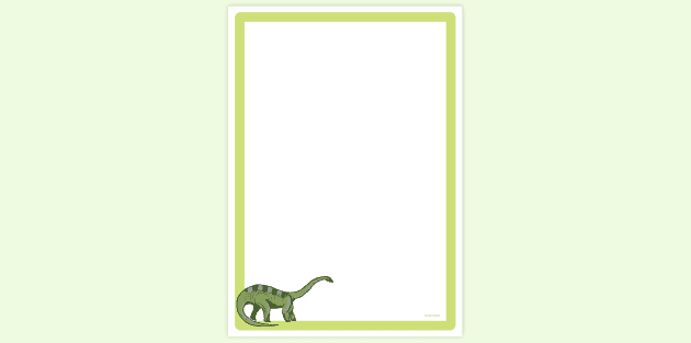 dinosaur page border