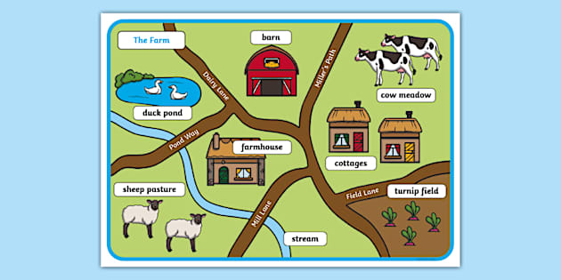 Small World Farm Map | Twinkl (teacher made) - Twinkl