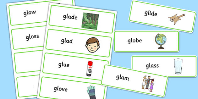 gl Words phonics sound cards easy to download and print