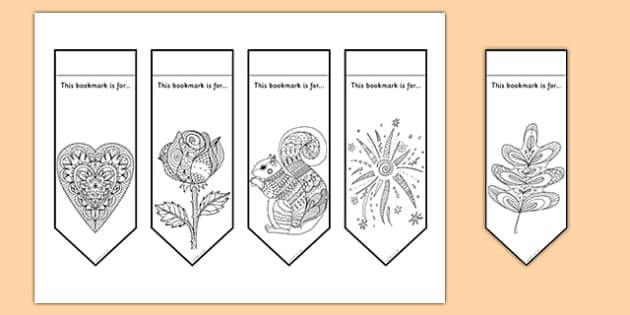 mindfulness colouring bookmarks for kids wellbeing