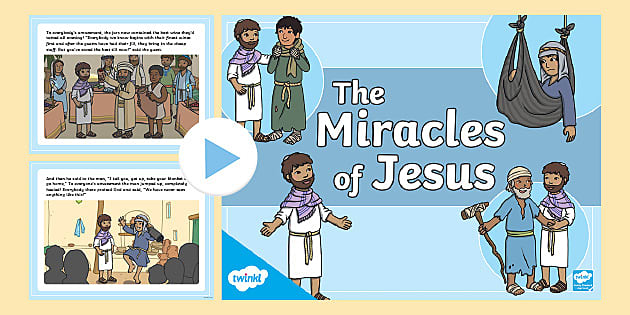 The Miracles Of Jesus Bible Stories For Kids (Teacher Made)