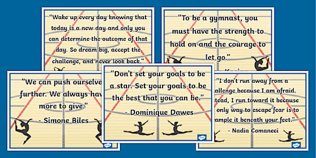 Motivational Gymnastics Quotes Poster Pack (Teacher-Made)