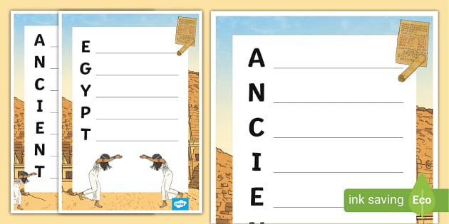 Ancient Egypt Acrostic Poem Template | Twinkl - Twinkl