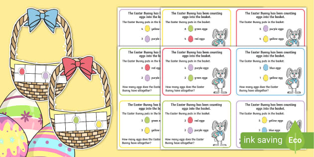 👉 Easter Baskets Combining Groups Activity (teacher made)